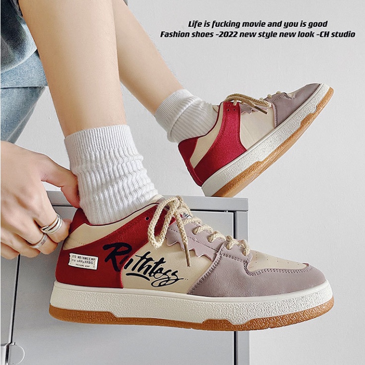 Giày sneaker thể thao da nam cao cấp D109, phong cách trẻ trung năng động, đế cao su non đi cực êm