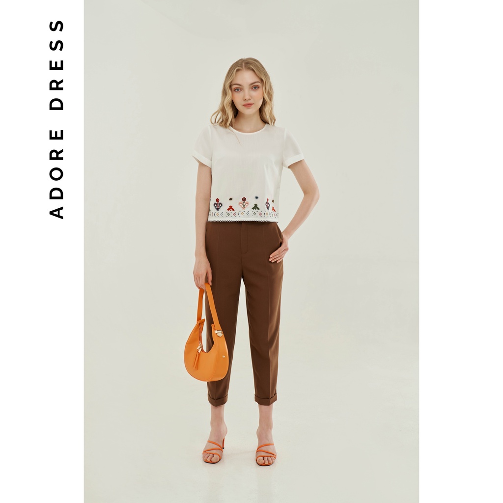 Quần basic Adore gấu lơ vê màu cafe cháy và đen 2QU2006 ADORE DRESS