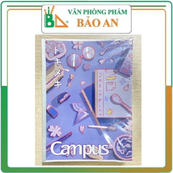 🔥🔥 Freeship Max🔥 Lốc 10 Vở Campus STUDY WITH ME 80 trang - Văn phòng phẩm - Bảo An