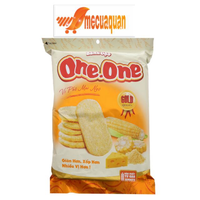 Bánh gạo ngọt vị phô mai ngô One One gói 118g