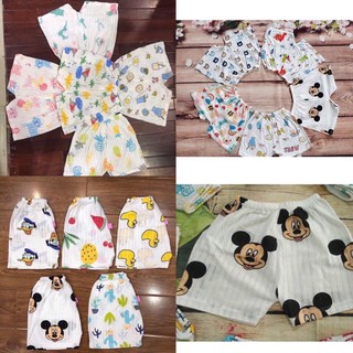 3c Quần cộc cotton giấy cho bé