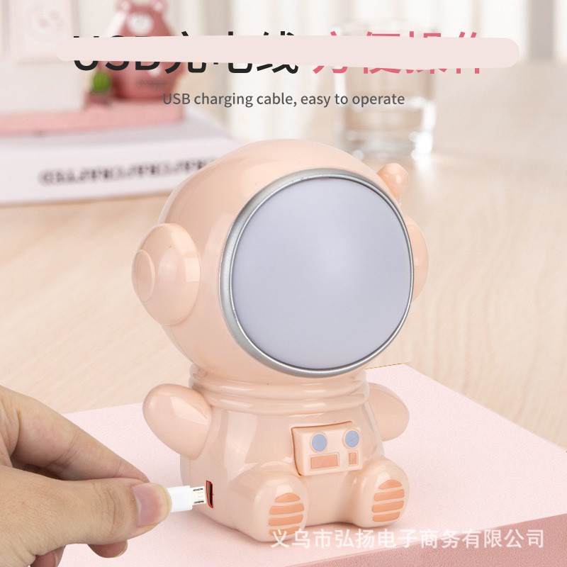 [Hàng sẵn] Đèn ngủ hình phi hành gia nhiều màu, Trang trí bàn học, Đọc và bảo vệ mắt, Để đèn đầu giường, Đèn ngủ