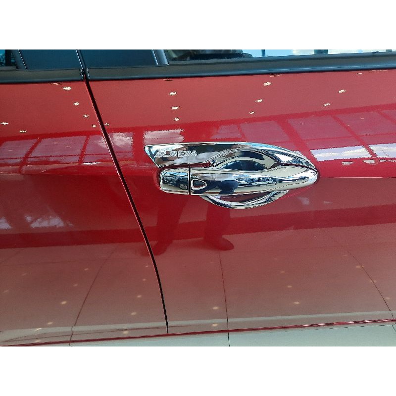 Ốp tay nắm, hõm cửa xe Nissan Almera 2021 2022 chất liệu crom cao cấp