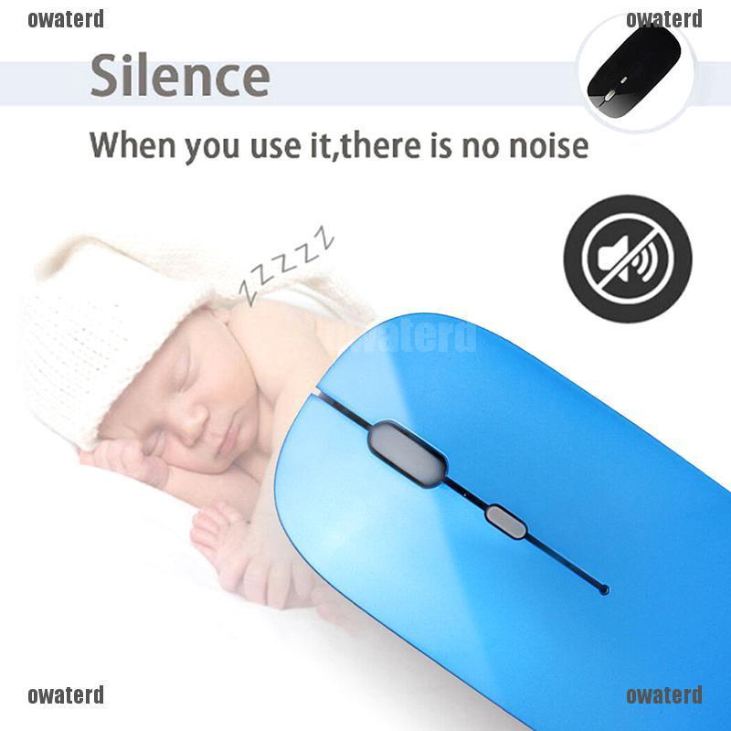 ★GIÁ RẺ★ Rechargeable Bluetooth Wireless Mouse Silent USB Optical Mice for Computer PC