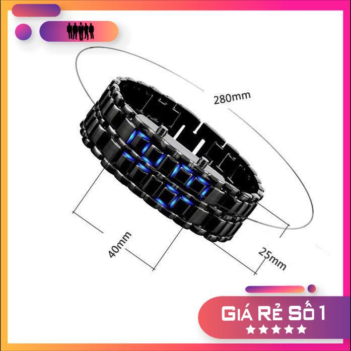 ĐỒNG HỒ ĐIÊN TỬ HIỂN THỊ MẶT LED - THÉP KHÔNG GỈ CAO CẤP SỬ DỤNG BỀN LÂU