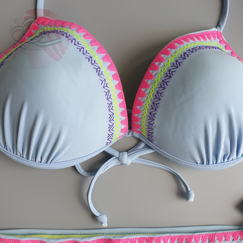 Bộ bơi hai mảnh Ru 21 họa tiết boho đẩy ngực rất tốt xuất khẩu Mỹ
