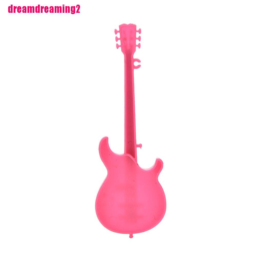 Mô Hình Đàn Ghita Màu Hồng Xinh Xắn Cho Búp Bê Barbie