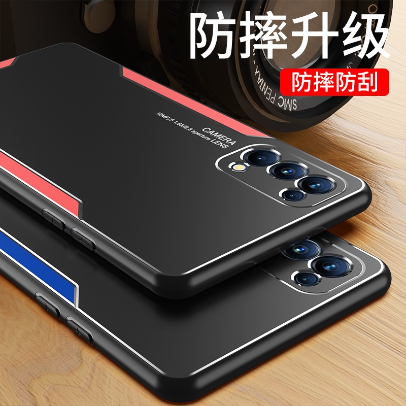 Ốp điện thoại kim loại siêu mỏng bảo vệ cho Oppo reno6 reno 6 pro reno 5g reno 5 pro 5G reno5