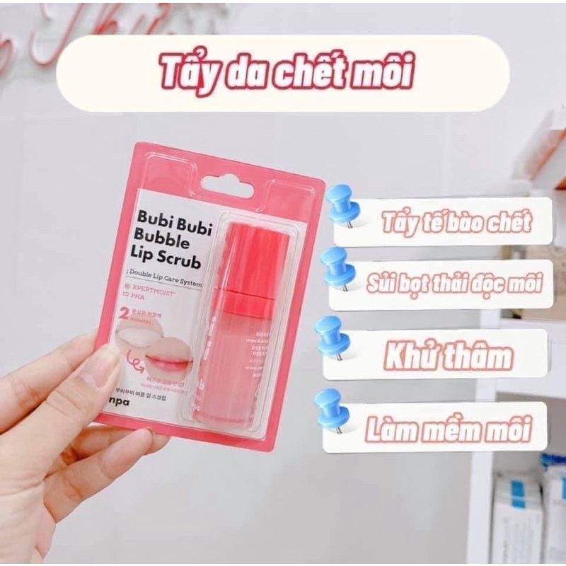 tẩy da chết môi Bubi