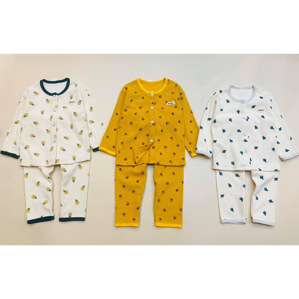 HOT - Đồ bộ xuất hàn bé trai bé gái chất cotton borip