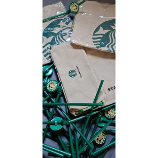 túi vải bó Starbucks ( kem - đen )
