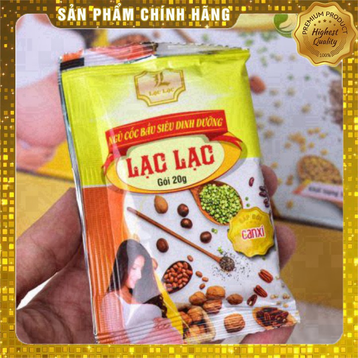 Ngũ cốc Bầu Lạc Lạc (hộp 30 gói) - Ngũ cốc Lạc Lạc siêu dinh dưỡng, Ngũ cốc bà bầu Lạc Lạc, Ngũ cốc bầu - giảm ốm nghén | BigBuy360 - bigbuy360.vn