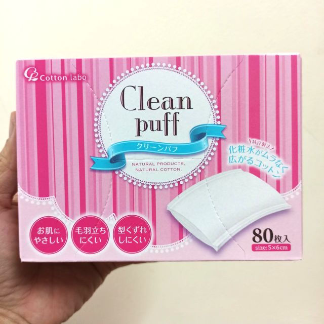 Bông tẩy trang Clean Puff 80 miếng