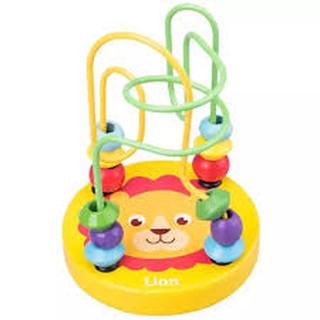 Luồn hạt mini đồ chơi gỗ cho bé