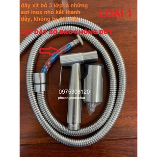 [NƯỚC MẠNH có video] Bộ Vòi Xịt Vệ Sinh và Dây INOX 304 VX25 Fotar và cài xịt GIÁ SIÊU SỈ, inox chuẩn chống han rỉ