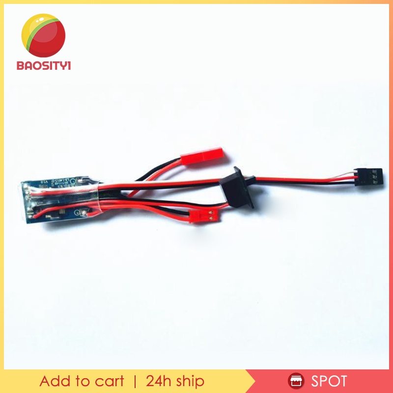 Bộ điều khiển tốc độ động cơ chổi than Esc cho xe 1/ 16 1/ 18 1/ 24 10A