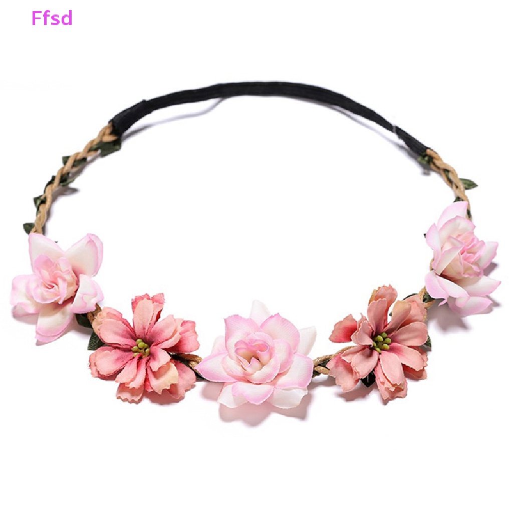 {Ffsd} Băng Đô Vòng Hoa Vương Miện Phụ Kiện Đi Biển Đám Cưới Cho Bé Gái Mới * Bán Chạy