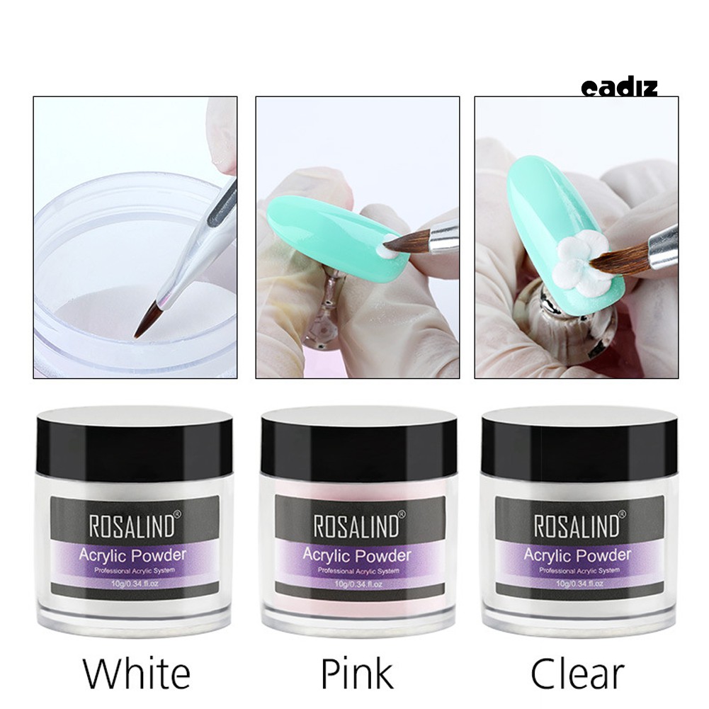 [Hàng mới về] Bột Acrylic Đắp Móng Tay 10 / 30Ml