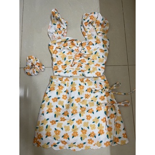 pass set váy áo hoa remolacha size S