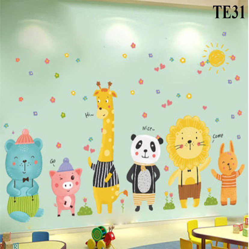 Decal dán tường, tranh dán tương cho bé ngộ nghĩnh đáng yêu | BigBuy360 - bigbuy360.vn
