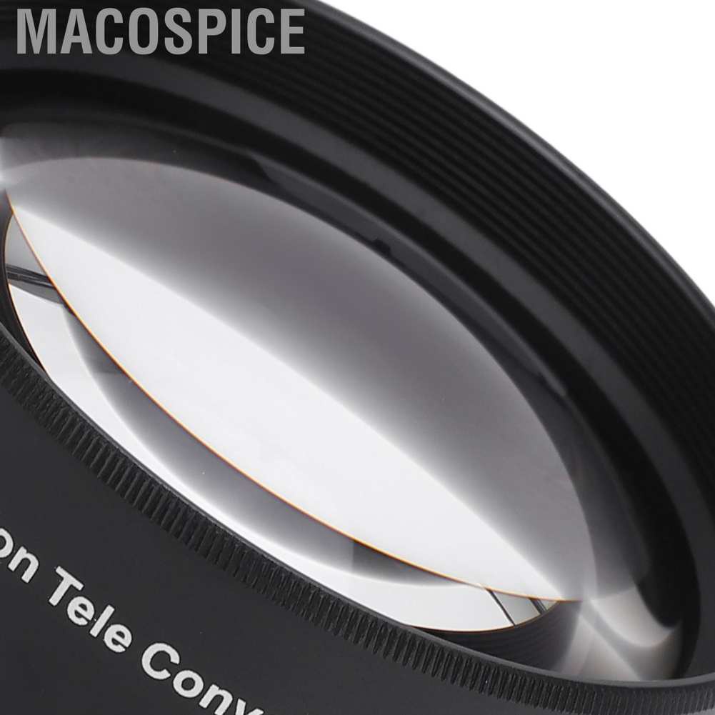 Macospice Universal 58mm 2X Telephoto Lens Teleconverter for Canon Nikon Sony Pentax Etc