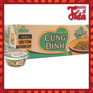 Mì Thố Cung Đình lẩu tôm chua cay ( Thùng x12 thố 85gr), sợi mì khoai tây và nước súp đậm đà