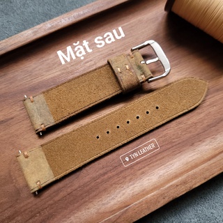 Dây đồng hồ da bò thật