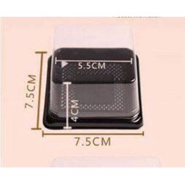 10 Hộp đế đen đựng bánh trung thu đủ size