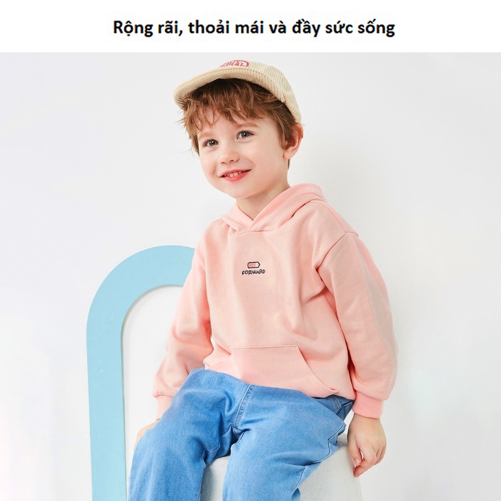 Áo hoodie cho bé babylovego chất nỉ bông cho bé trai bé gái an002 size - ảnh sản phẩm 6