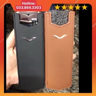 Bao da Vertu Singature S đứng không nắp da trơn cực đẹp