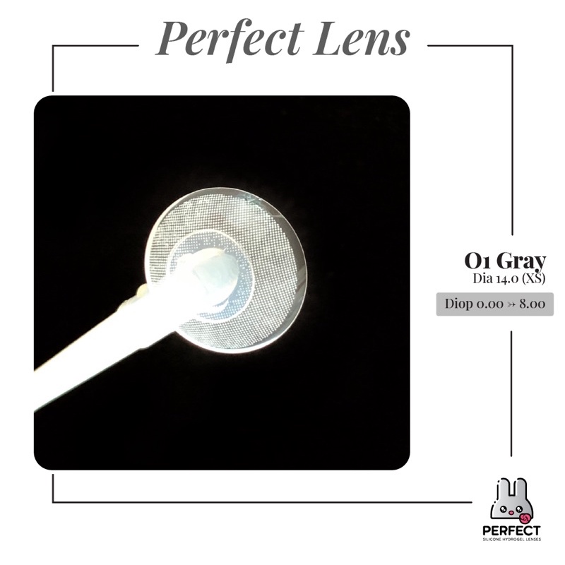 Lens Mắt , Kính Áp Tròng O1 GRAY Có Độ Cận và Không Độ , DIA 14.0 ,Cho Mắt Nhạy Cảm Giá Sale