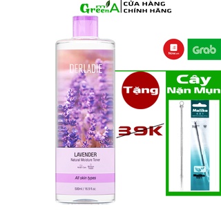 Toner Nước Hoa Hồng Derladie Lavender Oải Hương Kiềm Dầu, Giảm Mụn Chiết Xuất Hoa Lavender 500ml