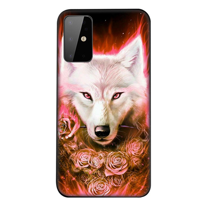 Samsung Galaxy J2 J4 J5 J6 Plus J7 J8 Prime Core Pro J4+ J6+ J730 2018 Casing Soft Case 99SF wolf art Animal Cool mobile phone case