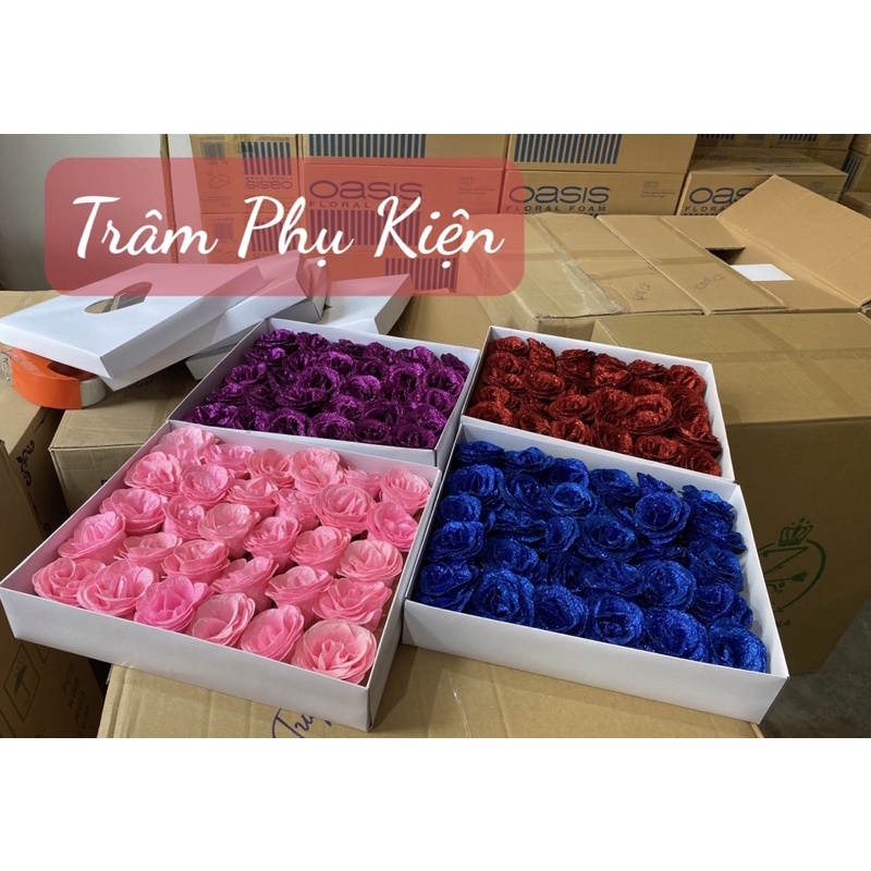 Hoa sáp nhũ bông to hàng đẹp L1