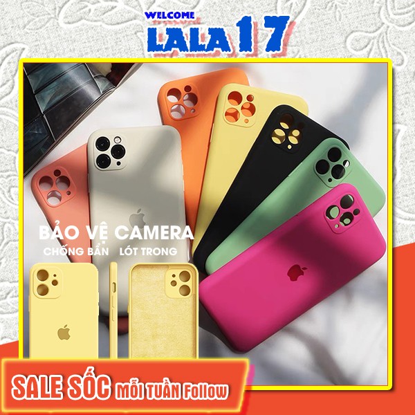 Ốp lưng chống bẩn iphone full viền bảo vệ camera/cam ip/6/6plus/6s/6splus/7/7plus/8/8plus/x/xs/11/12/pro/max/plus/promax | BigBuy360 - bigbuy360.vn