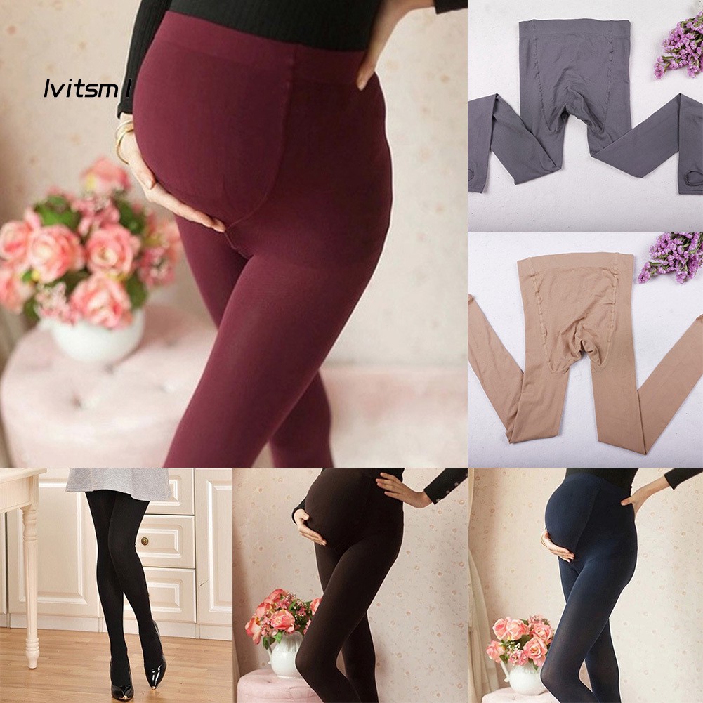 Quần tất giữ ấm co giãn dành cho bà bầu