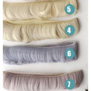 TI- Tép tóc giả 5cm may tóc làm wig cho búp bê