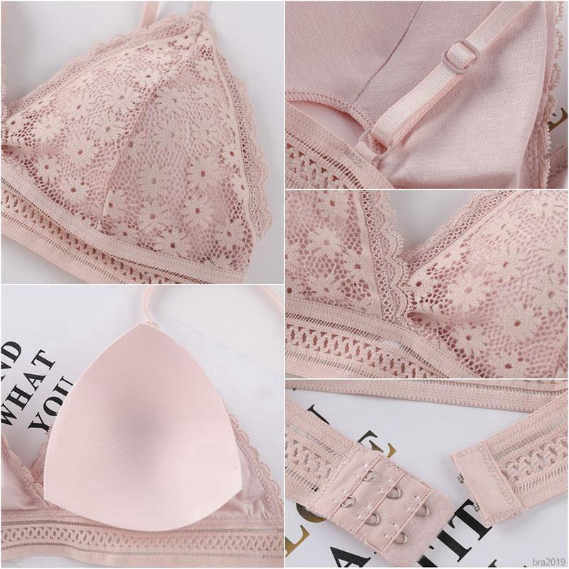 Áo ngực thể thao không gọng phối ren hoa thoải mái cho nữ | BigBuy360 - bigbuy360.vn