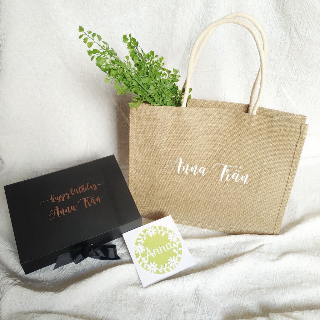 ⚡Túi Cói In Tên Theo Yêu Cầu