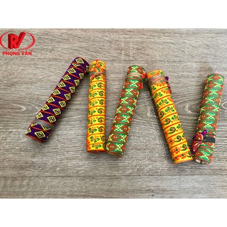 Kèn môi dân tộc 2 lưỡi lớn - họa tiết thổ cẩm