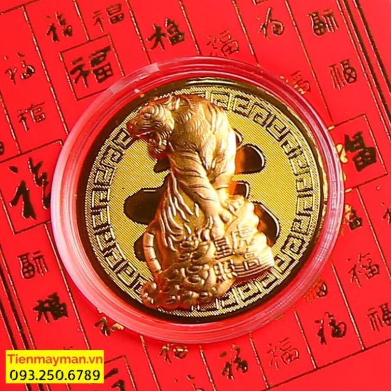 Lì Xì Thần Tài, Hình Mèo Vàng Mạ Vàng 24K - Bao Lì Xì May Mắn Rước Tài Lộc