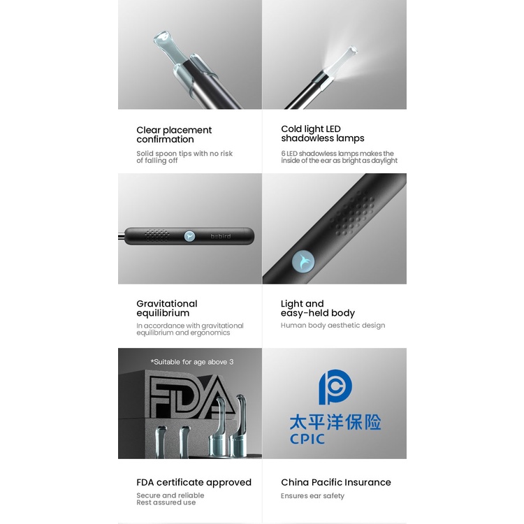 Que lấy ráy tai camera thông minh Xiaomi Bebird R1 300w