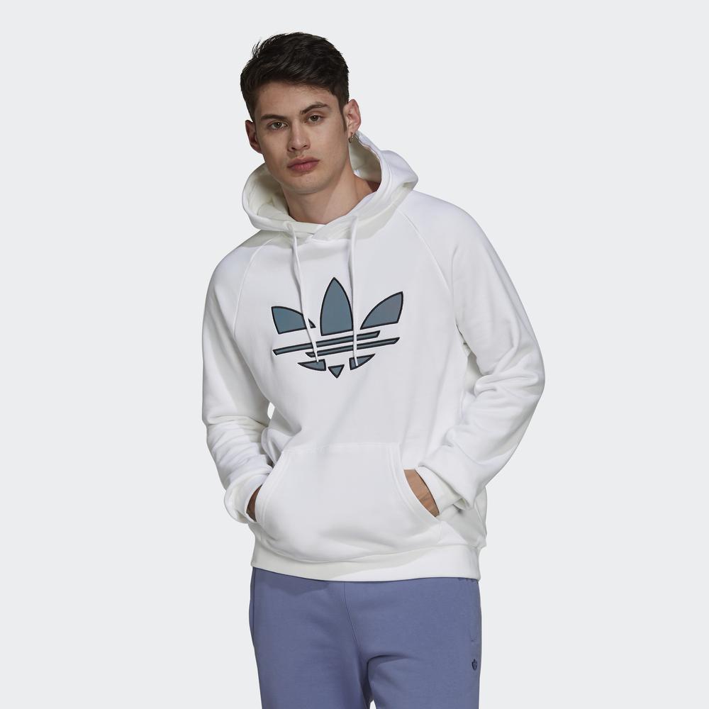 Áo Hoodie adidas ORIGINALS Nam Áo Hoodie Ba Lá Cắt Mảnh Adicolor Màu trắng H41404