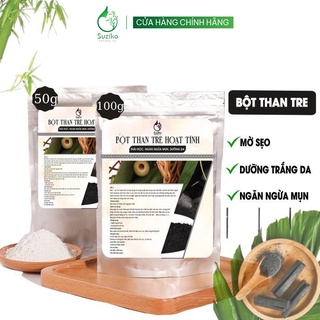 Bột đắp mặt nạ SUZIKO than tre hoạt tính 100G