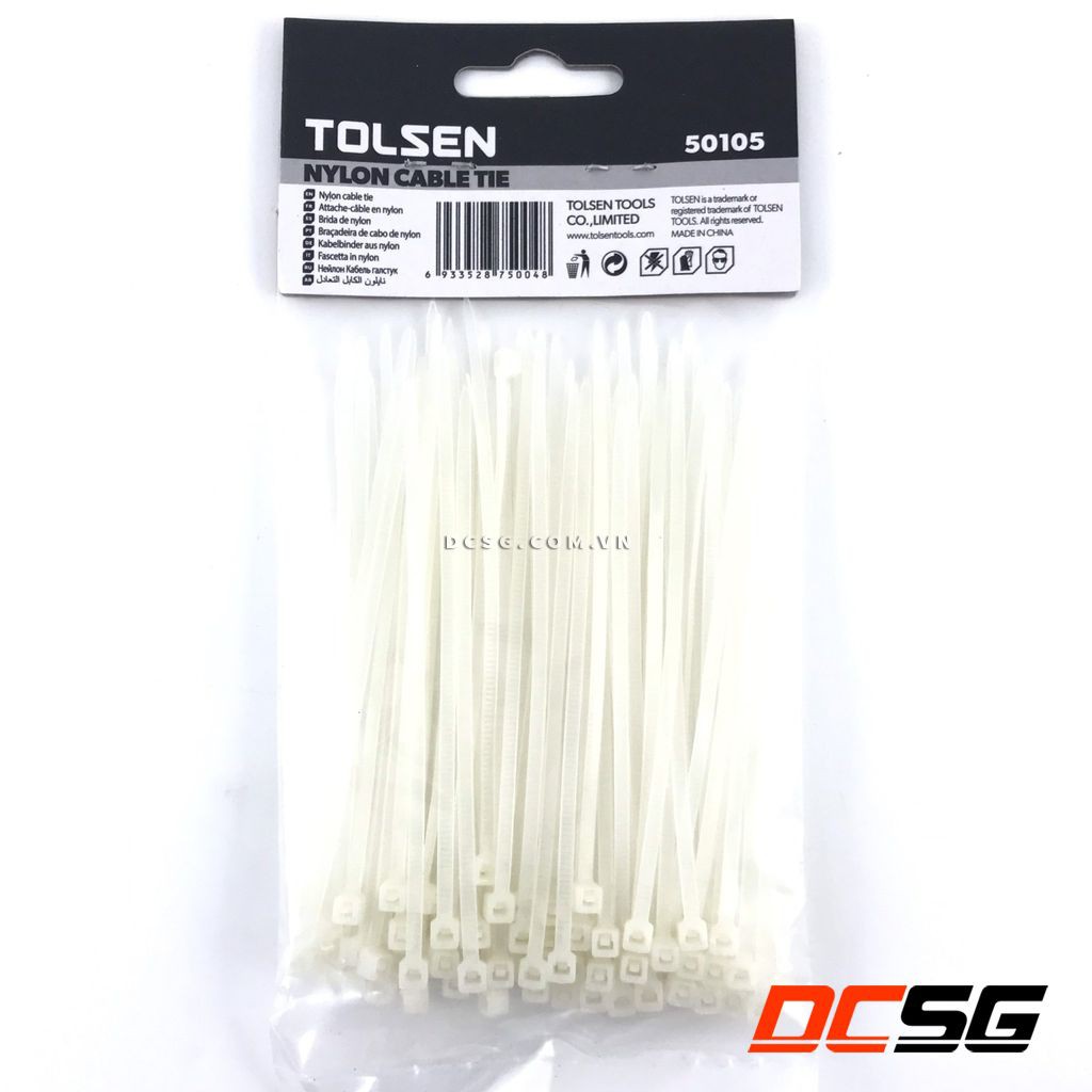 Dây rút trắng 2.5x100mm Tolsen 50105