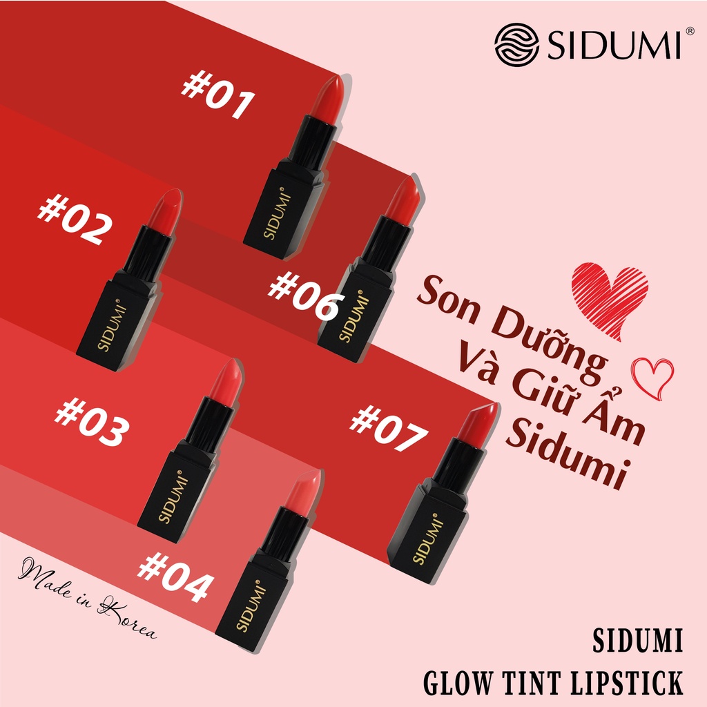 Son Dưỡng Môi Dưỡng Ẩm Có Màu Chính Hãng Hàn Quốc SIDUMI Glow Tint Lipstick 20g - SDM 612 | BigBuy360 - bigbuy360.vn