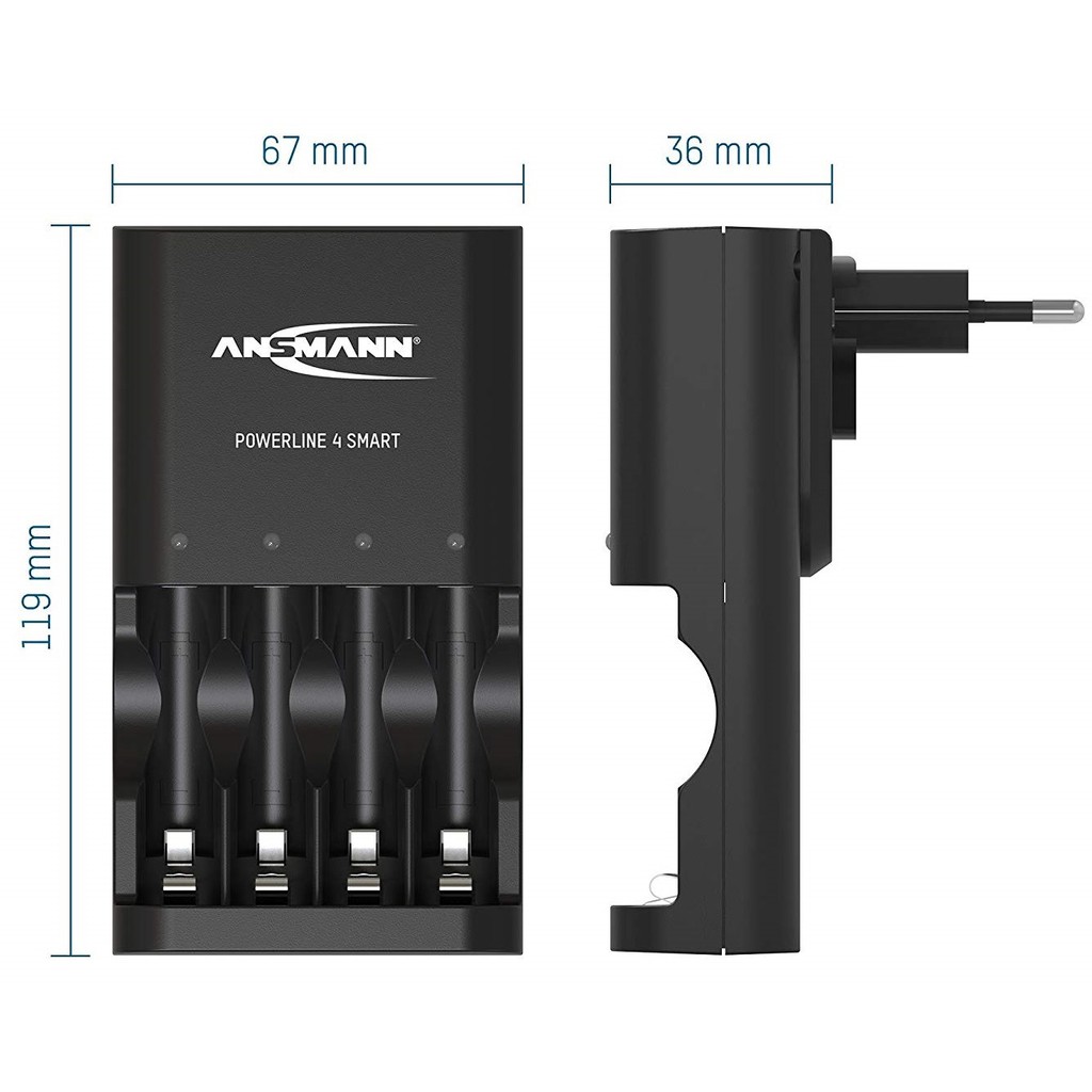 Bộ sạc thông minh Ansmann Powerline 4 Smart