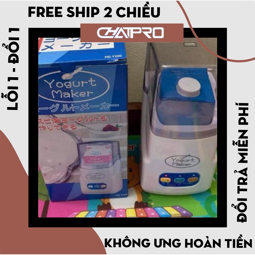 [Hàng Chính Hãng] Máy làm sữa chua Yogurt Nhật Bản, máy làm sữa chua 3 nút tự động siêu tiện lợi - Bảo Hành 12 tháng