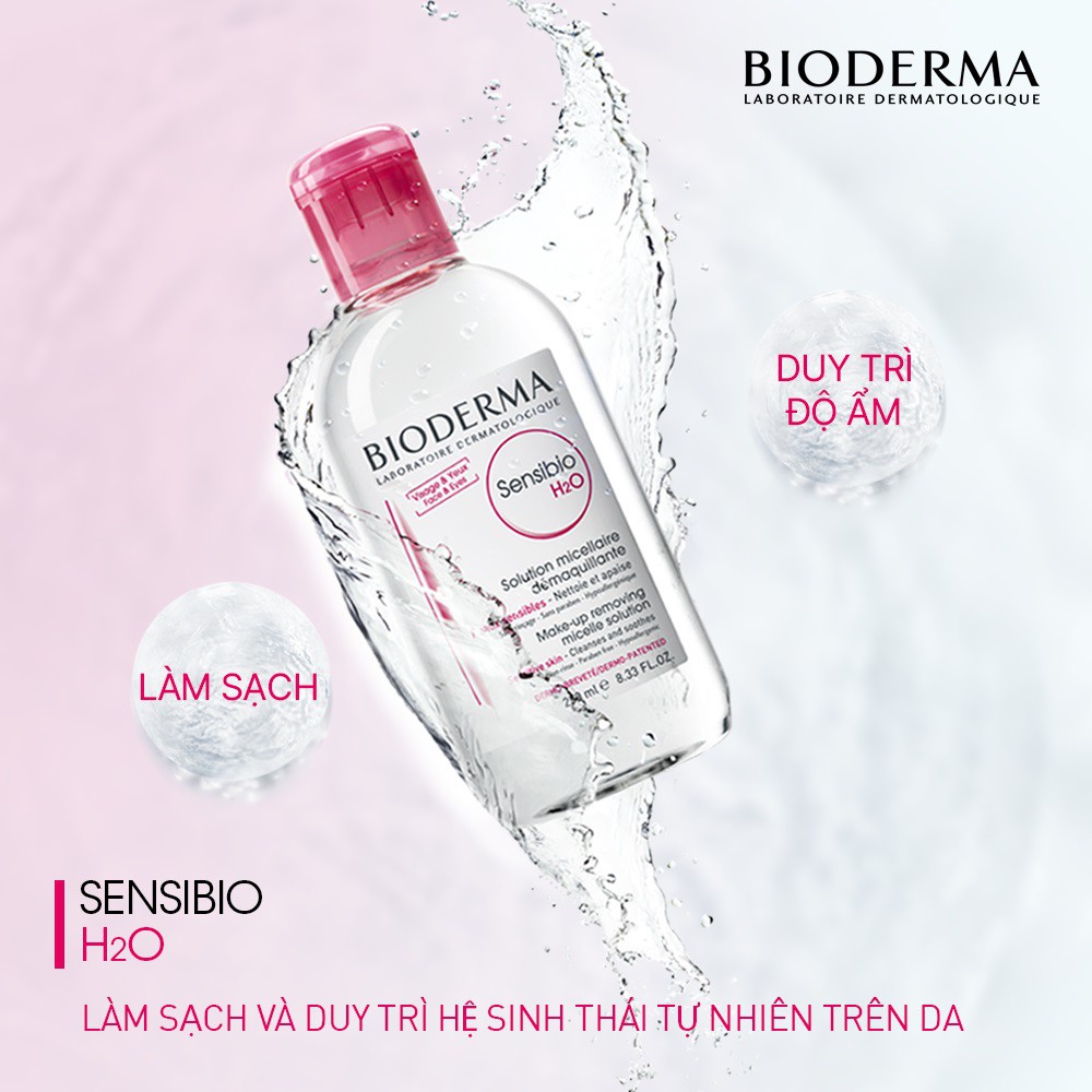 Nước tẩy trang dành cho da nhạy cảm Bioderma Sensibio H2O 500ml | WebRaoVat - webraovat.net.vn