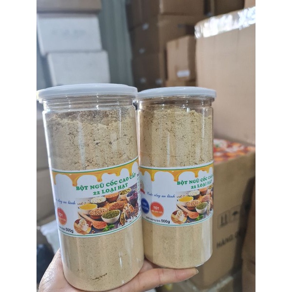 Hộp 500g ngũ cốc dinh dưỡng nhà làmp 22 loại hạt.